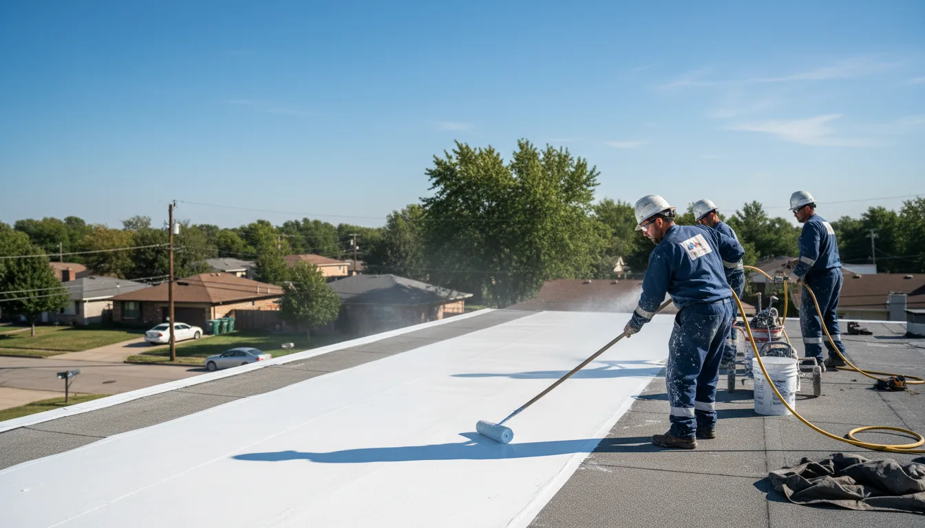 Commercial roof coating in Stonewall, MS near me